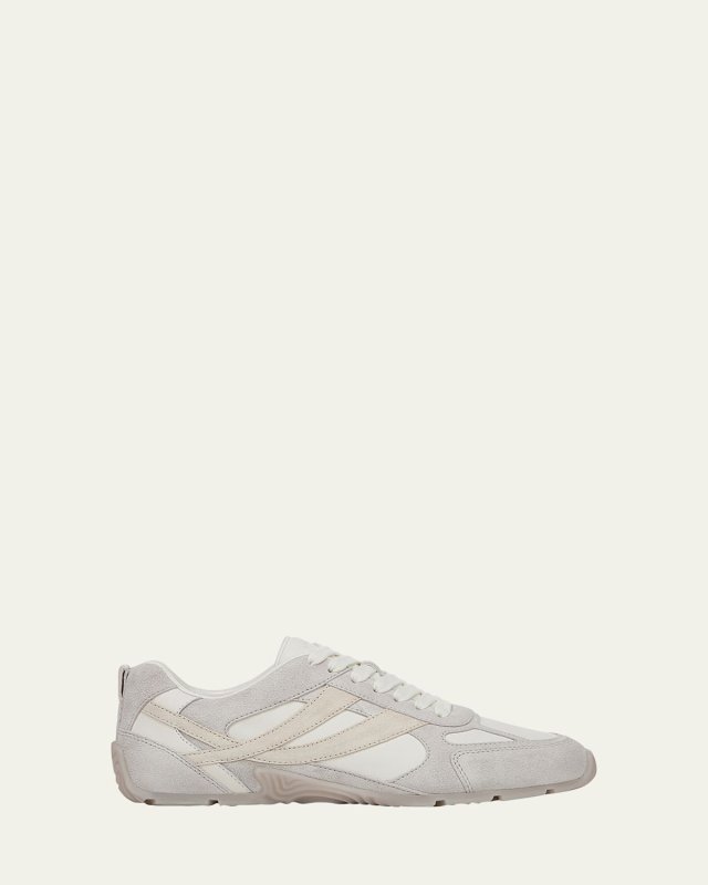 Mojave Suede and Leather Sneakers